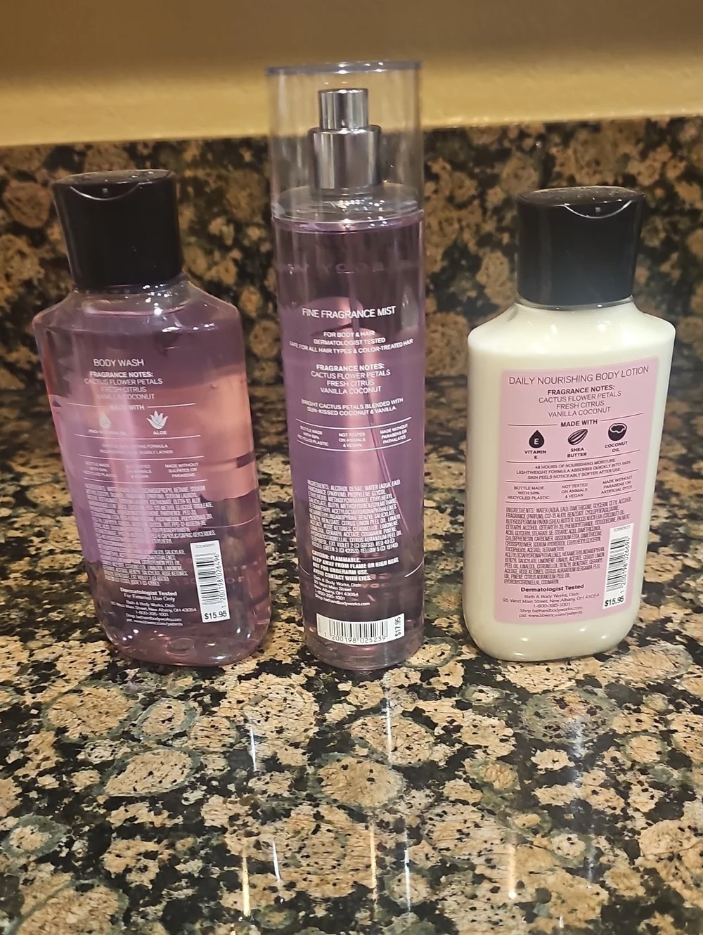 Bath & Body Works Cactus Blossom Fragrance Bundle